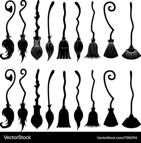Enhance Your Witchcraft Rituals with Broomstick Witch Stencils